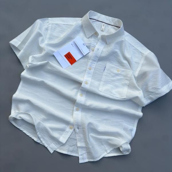 CASUAL SHIRTS SHORT SLEEVES WHITE COLOR 